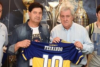 Silvino Báez, el papá de Fernando, se reunió con Jorge Amor Ameal, el presidente de Boca Juniors
