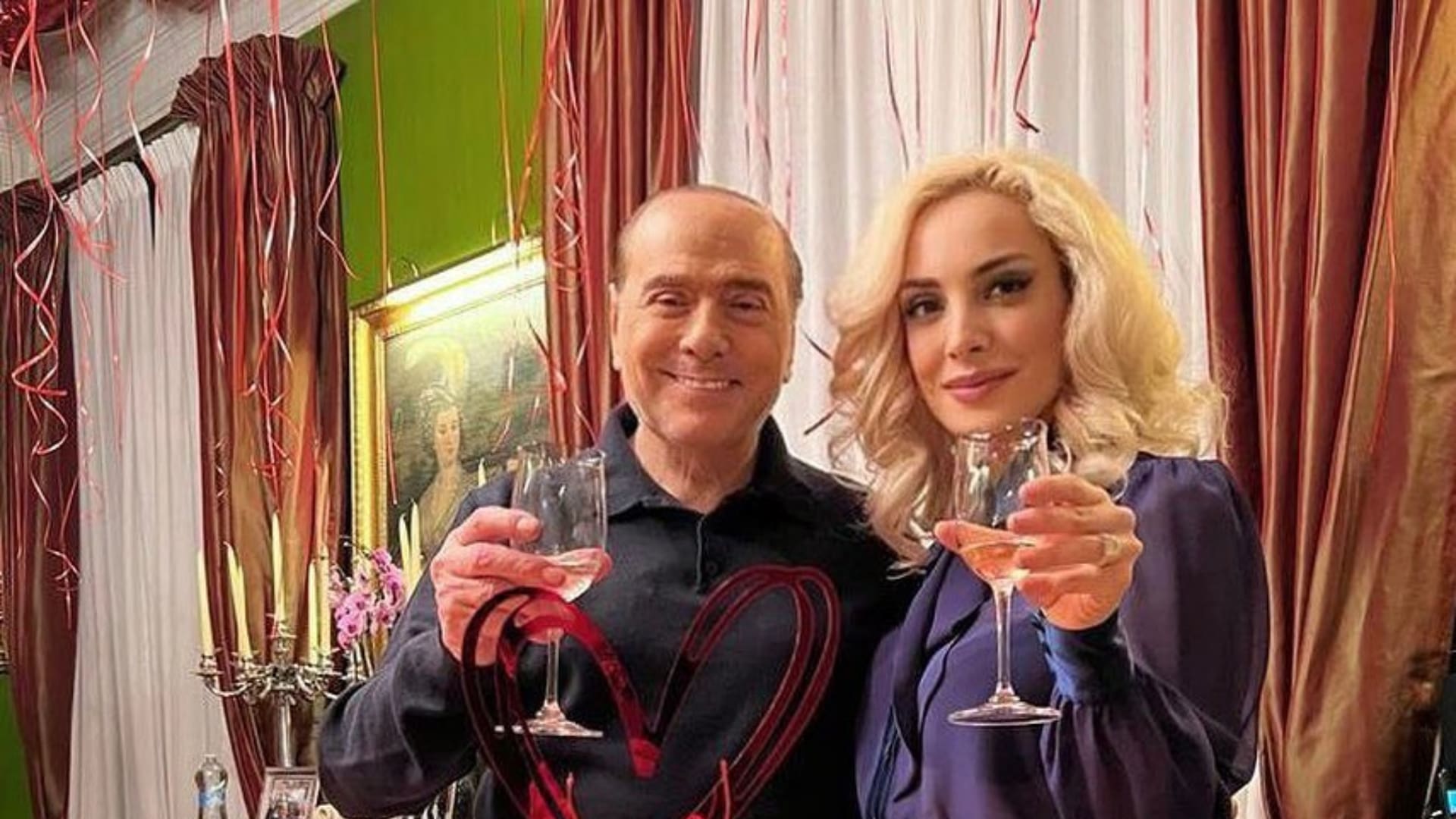 Silvio Berlusconi y su pareja, Marta Fascina