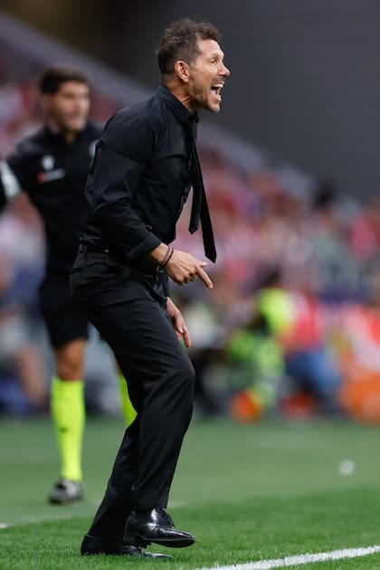 Simeone, en el triunfo del último miércoles ante Osasuna