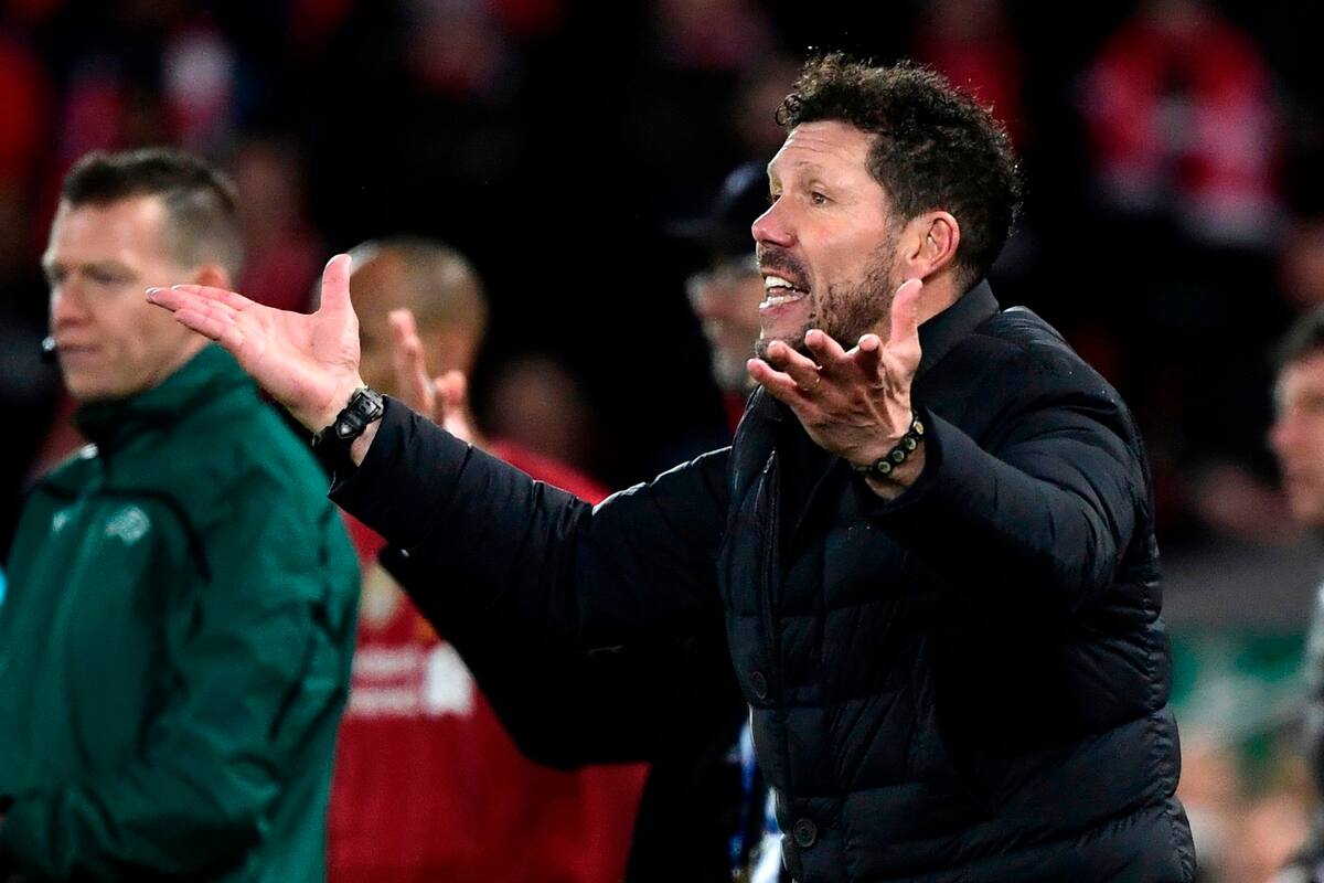Simeone, en una de las mejores noches como DT de Atlético de Madrid