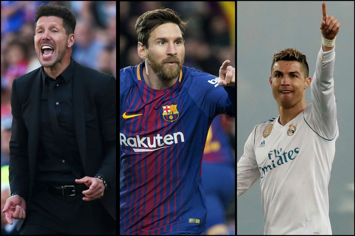 Simeone, Messi y Ronaldo