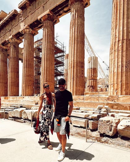 Simeone y Pereyra de paseo por Grecia
