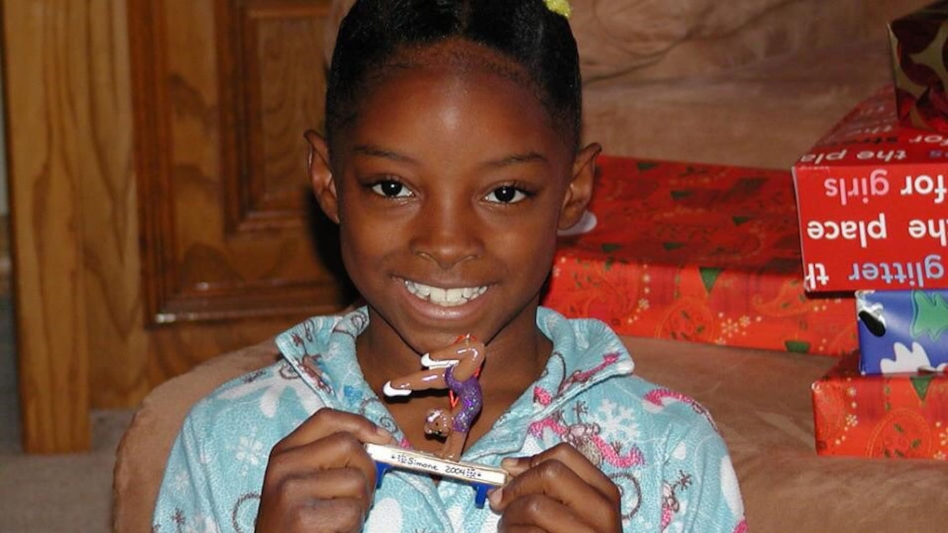 Simone Biles, de niña