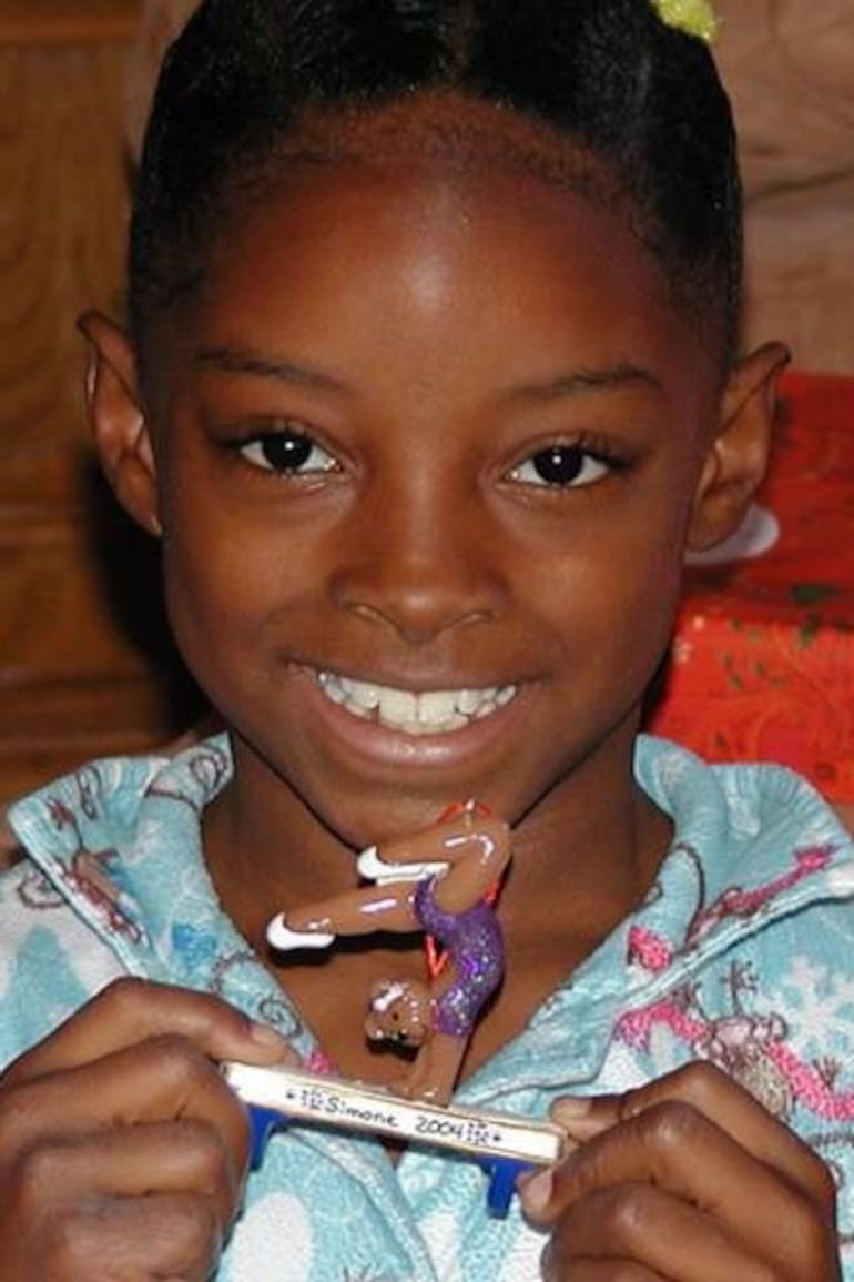 Simone Biles, de niña