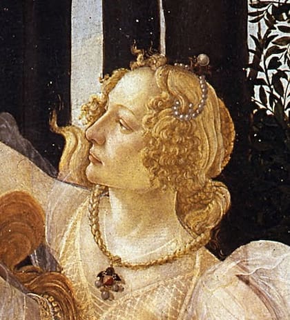 Simonetta Vespucci, en la Alegoría de la Primavera