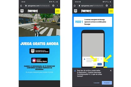 Sin Fortnite en el Play Store de Google, Epic Games ofrece instalar de forma manual el juego desde su sitio oficial o desde la tienda Galaxy Store de Samsung