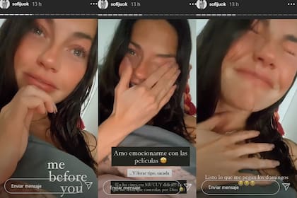 Sin maquillaje, y a puro llanto, Jujuy Jiménez contó que se emocionó por ver una película