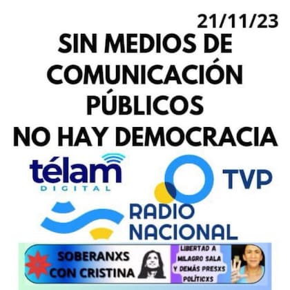 "Sin medios de comunicación públicos no hay democracia"