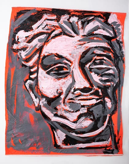 Sin título (Cabeza), 1984, de Luis Frangella, en Cosmocosa