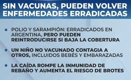 Sin vacunas muchas enfermedades reviven