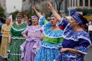 Sindicato de maestros protesta en Colombia en reclamo de mejoras en el servicio de salud