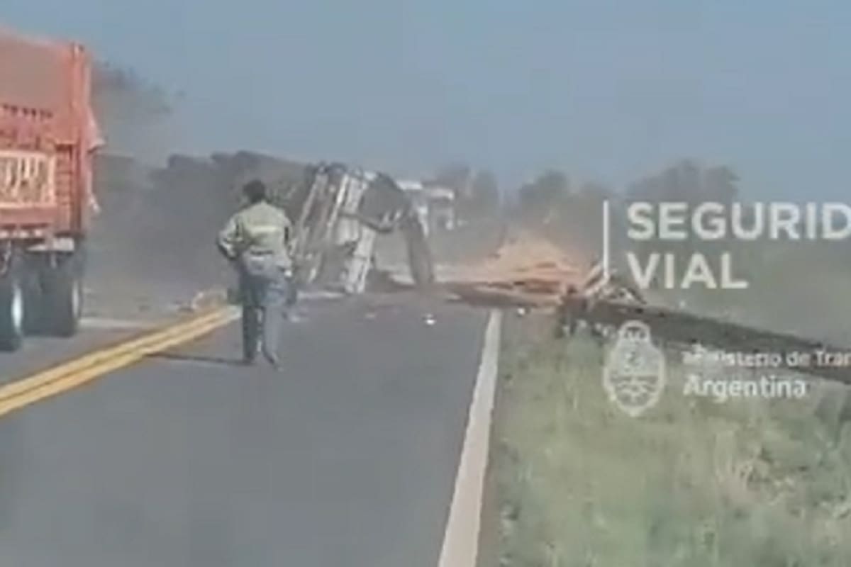 Siniestro vial sobre la ruta