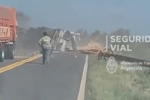 Siniestro vial sobre la ruta