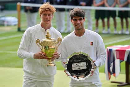 Sinner, campeón de Wimbledon, y Alcaraz, subcampeón