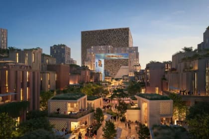 Situado en el corazón del nuevo centro de Riad, este ícono monumental combina comercio minorista, hostelería y entretenimiento