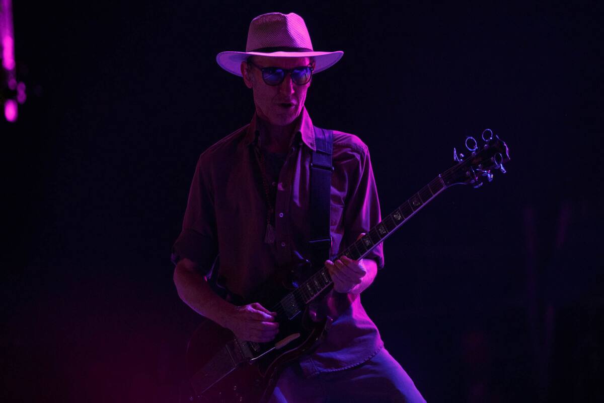 Skay Beilinson en Cosquín, retratado por Ignacio Arnedo en Cosquín Rock, una semana después del concierto en el Estadio Centenario de Quilmes.