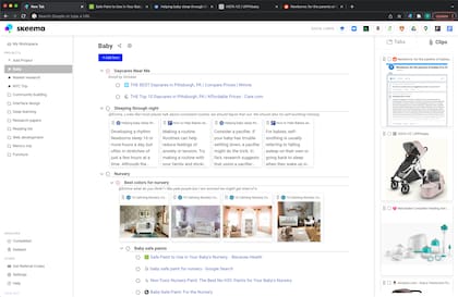 Skema intenta organizar la información que buscamos en la web con una estructura similar a nuestros procesos mentales