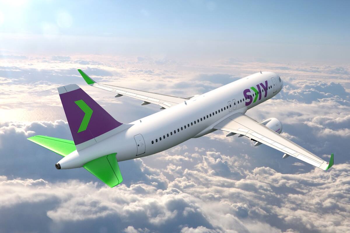 Sky Airline hoy opera las rutas Santiago de Chile-Buenos Aires, Santiago-El Calafate, Santiago-Mendoza, Santiago-Bariloche y Lima-Buenos Aires