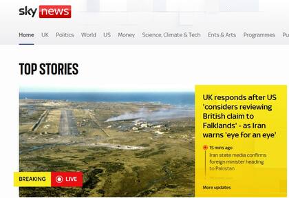 Sky News sobre el mail del Pentágono