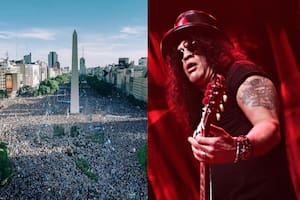 Slash no pudo ignorar los festejos por el triunfo de la selección argentina