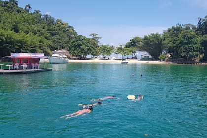 Snorkeling en la laguna frente a Ilha de Paqueta