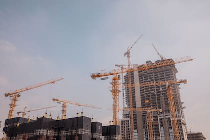 Sobha Hartland, un lujoso proyecto del promotor Sobha, en Dubái (Emiratos Árabes Unidos), que está experimentando un boom inmobiliario impulsado por los rusos, 2 de marzo de 2023.