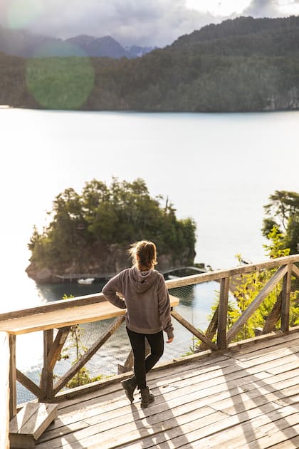 Sobre el Nahuel Huapi, El Mirador es una invitación a la contemplación.