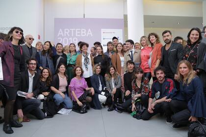 Socios y directores de algunas de las más de 80 galerías que participarán de arteBA 2019