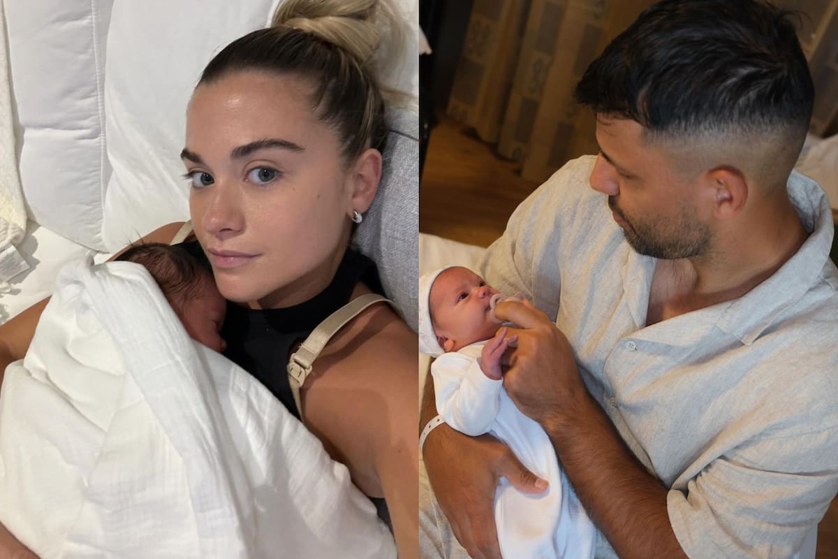 Sofi Calzetti y Sergio Agüero compartieron en Instagram las fotos de Olivia, su hija recién nacida (Foto: Instagram @soficalzetti / @kunaguero)