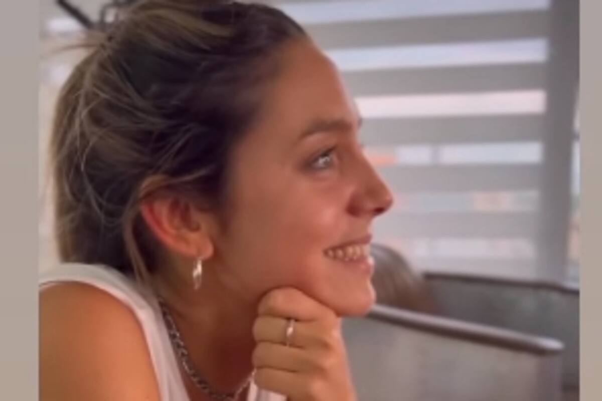 Sofi Martínez y su emotiva reacción al escuchar su nombre durante la entrevista de Lionel Messi