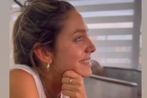 Sofi Martínez y su emotiva reacción al escuchar su nombre durante la entrevista de Lionel Messi