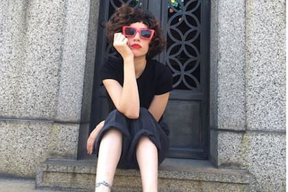 Sofía Gala Castiglione en una foto titulada "Verano en Buenos Aires".