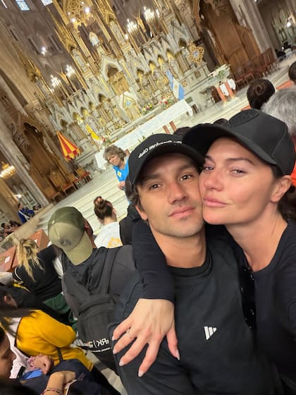 Sofía Jiménez dentro de la basílica