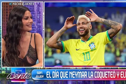Sofía Jujuy contó intimidades de la vez que Neymar quiso conquistarla