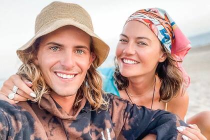 Sofía Jujuy Jiménez junto a su expareja, Bautista Bello (Fuente: Instagram/@sofijuok)