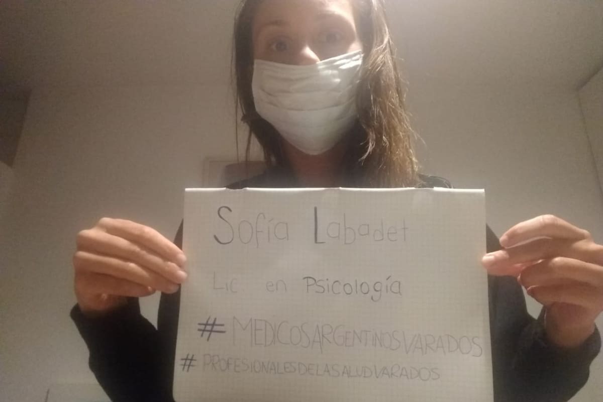 Sofía Labadet está varada en España y quiere volver al país para continuar su trabajo en una institución de salud