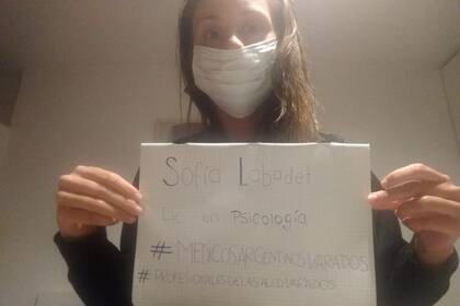 Sofía Labadet está varada en España y quiere volver al país para continuar su trabajo en una institución de salud