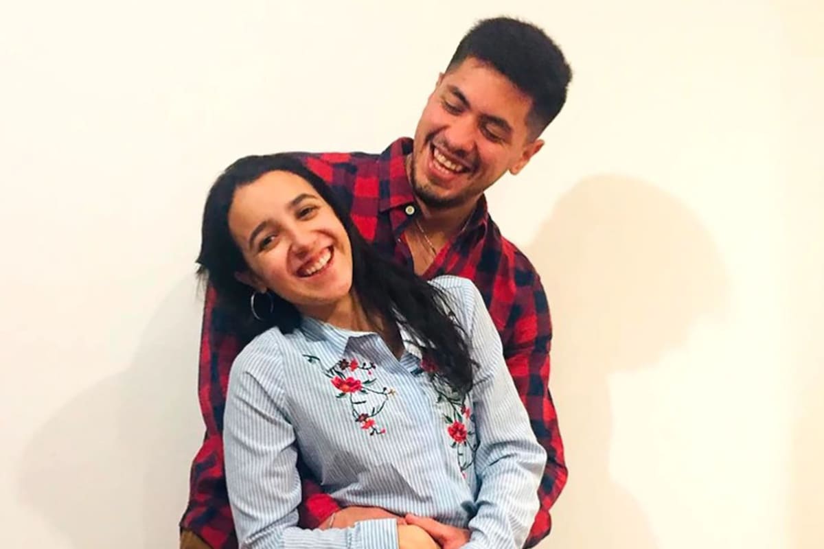 Sofía Lamarque junto con Braian Toledo