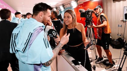 Sofía Martínez entrevistó a Messi en la previa a la final del Mundial de Qatar