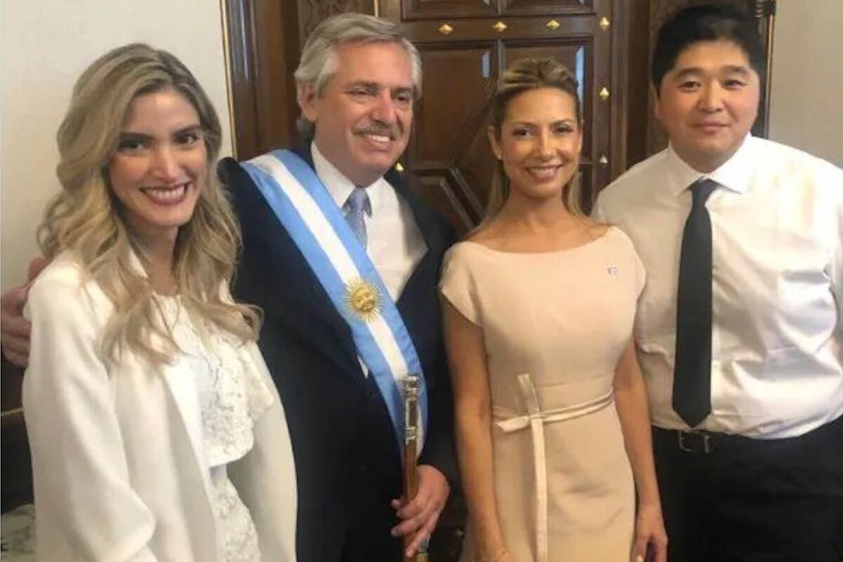 Sofía Pacchi, en la asunción presidencial de Alberto Fernández