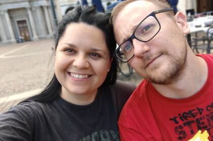 Sofía y Darío, en Torino.