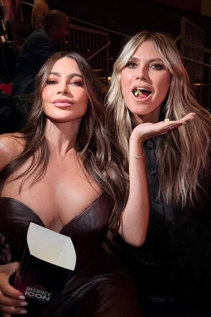 Sofía y Heidi, divertidas antes de la función
