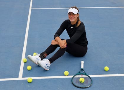 Solana Sierra, en su mejor momento, con LA NACION: "Me siento súper competitiva; también como alguien muy valiente en la cancha"