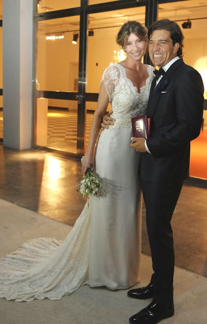 Solaro y Squarzon, románticos en su boda