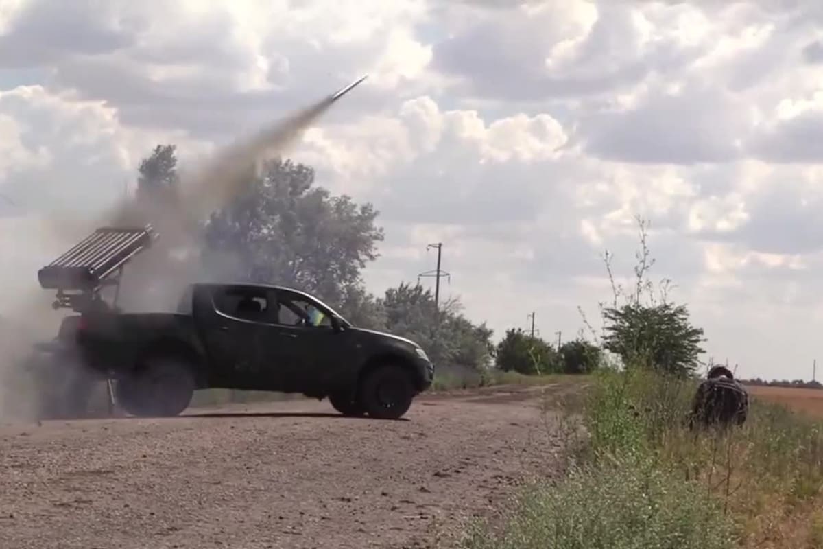 Soldados ucranianos derribaron un helicóptero ruso