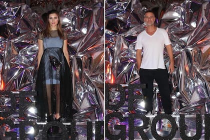 Sole Ainesa, divina con un vestido de transparencias superpuesto y Mike Amigorena, con nuevo look rapado
