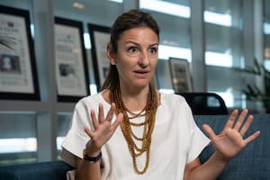La reacción de Soledad Acuña a la mención de la vicepresidenta sobre la escuela y los paros