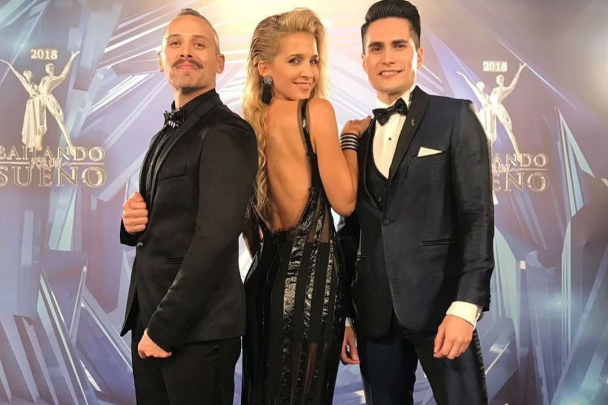 Soledad Fandiño junto a su equipo, lista para el debut en el Bailando