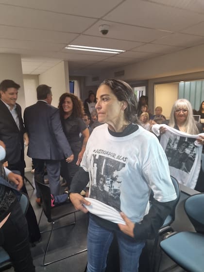 Soledad Laciar, mamá de la víctima, muy conmovida en la última audiencia.