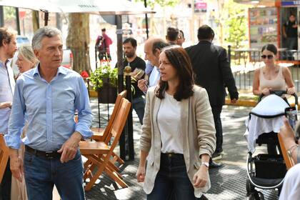 Soledad Martínez, junto a Mauricio Macri